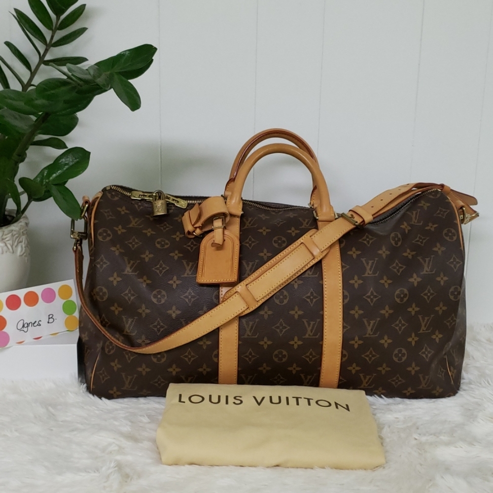 SOLD💥Louis Vuitton Monogram Keepall Bandolière 50